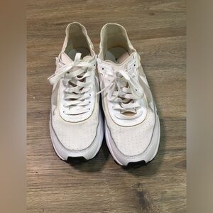 Nike White Lace-Up Sneakers